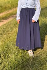 Poplin Lacivert Etek - Görsel 2